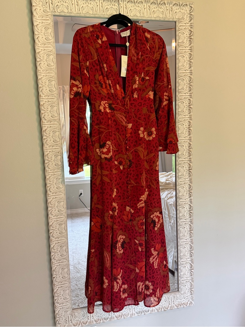 NWT Bohme Theo Floral Maxi Dress Small